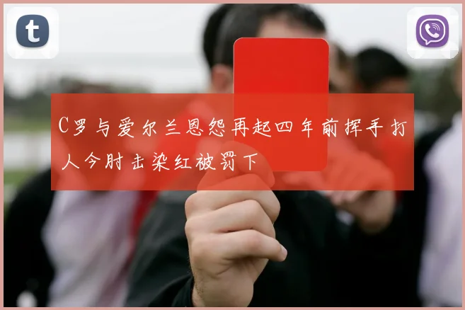 C罗与爱尔兰恩怨再起四年前挥手打人今肘击染红被罚下